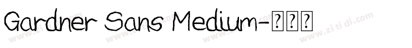 Gardner Sans Medium字体转换